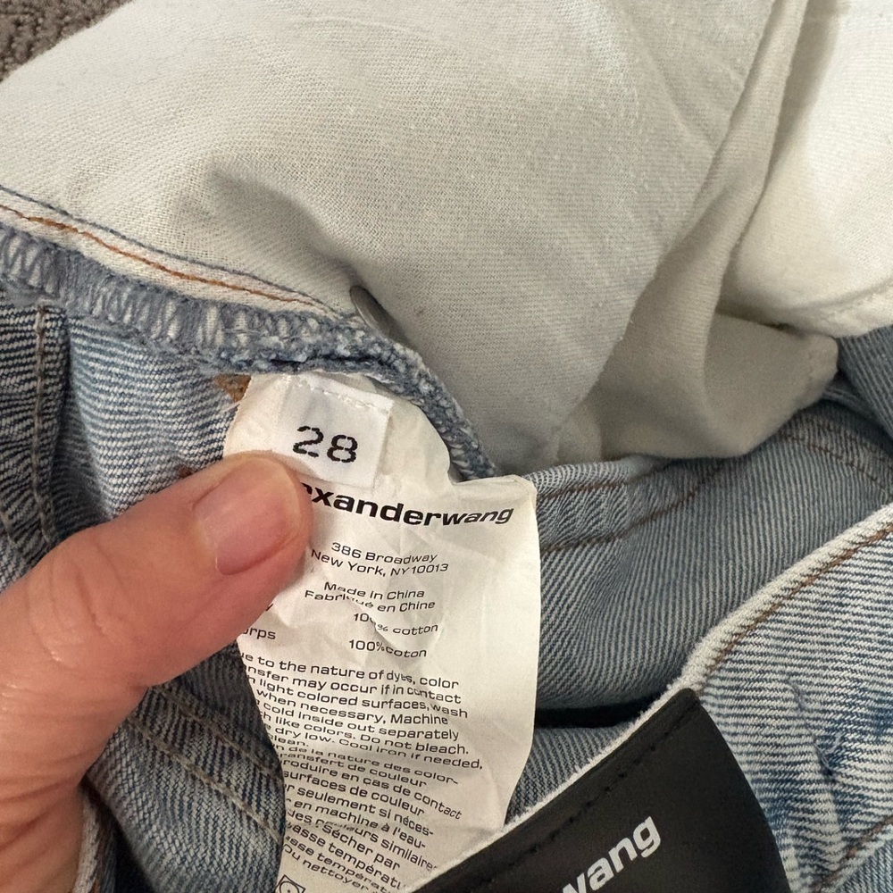 Alexander Wang Light Denim Flare Ankle Jeans View 4